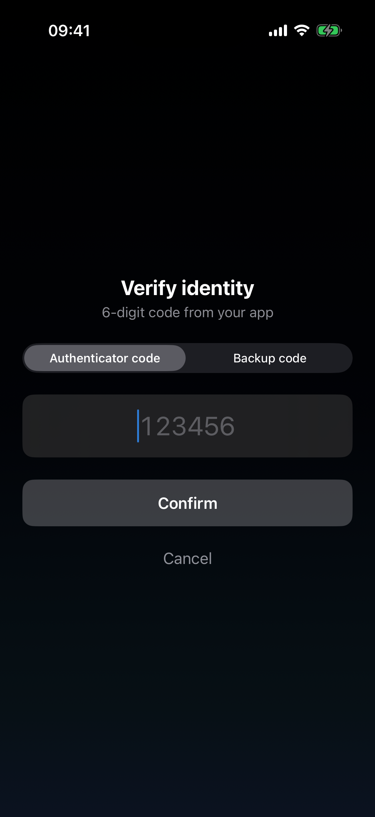 Two-factor sign-in