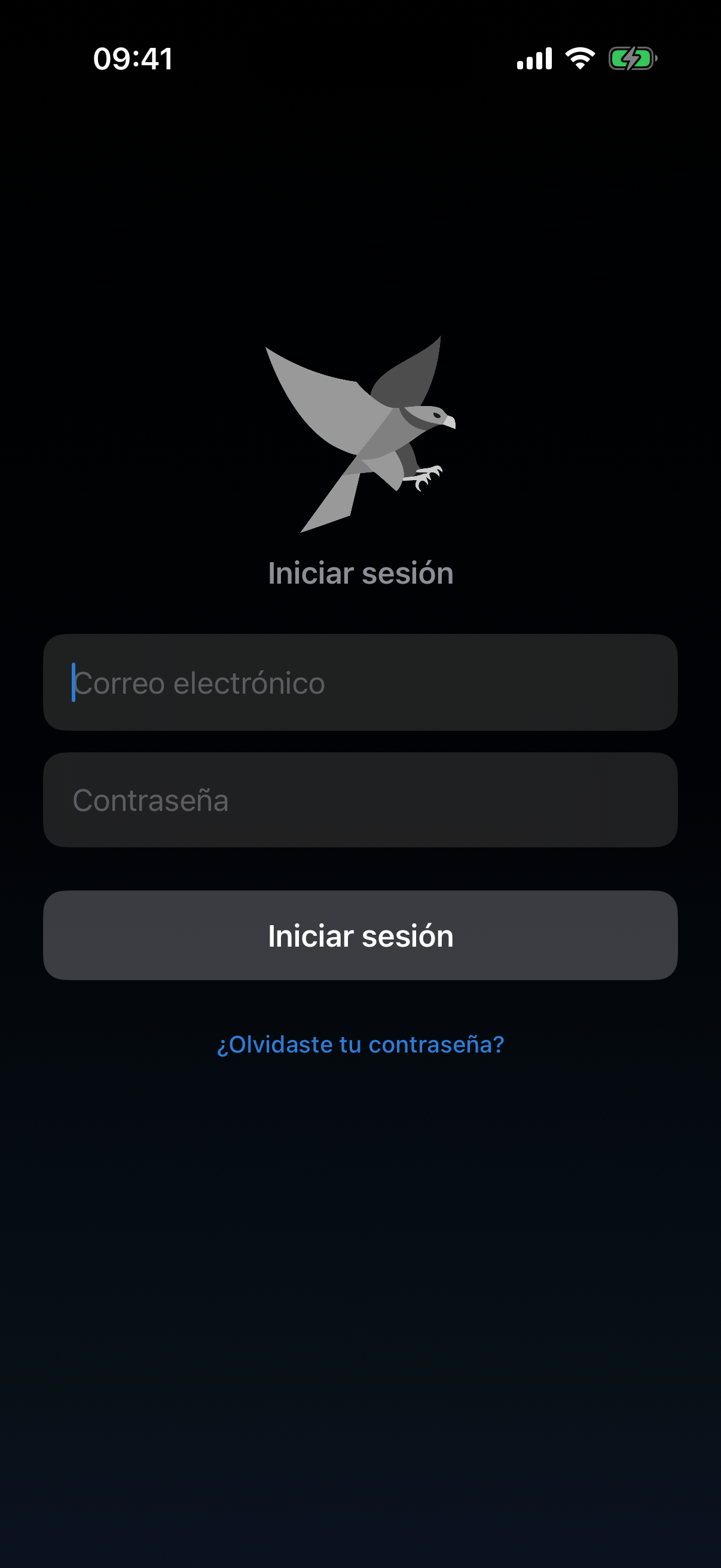 Pantalla de acceso