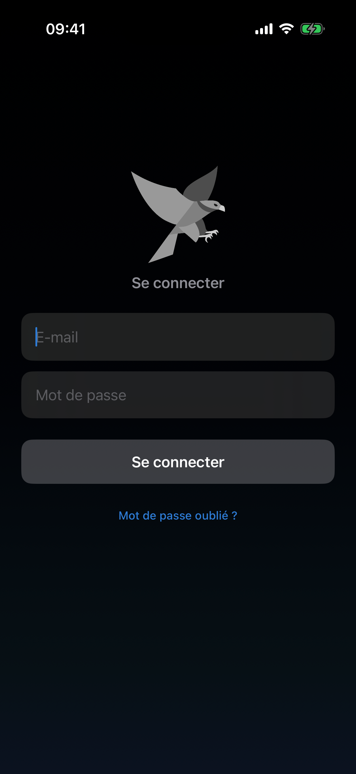 Écran de connexion