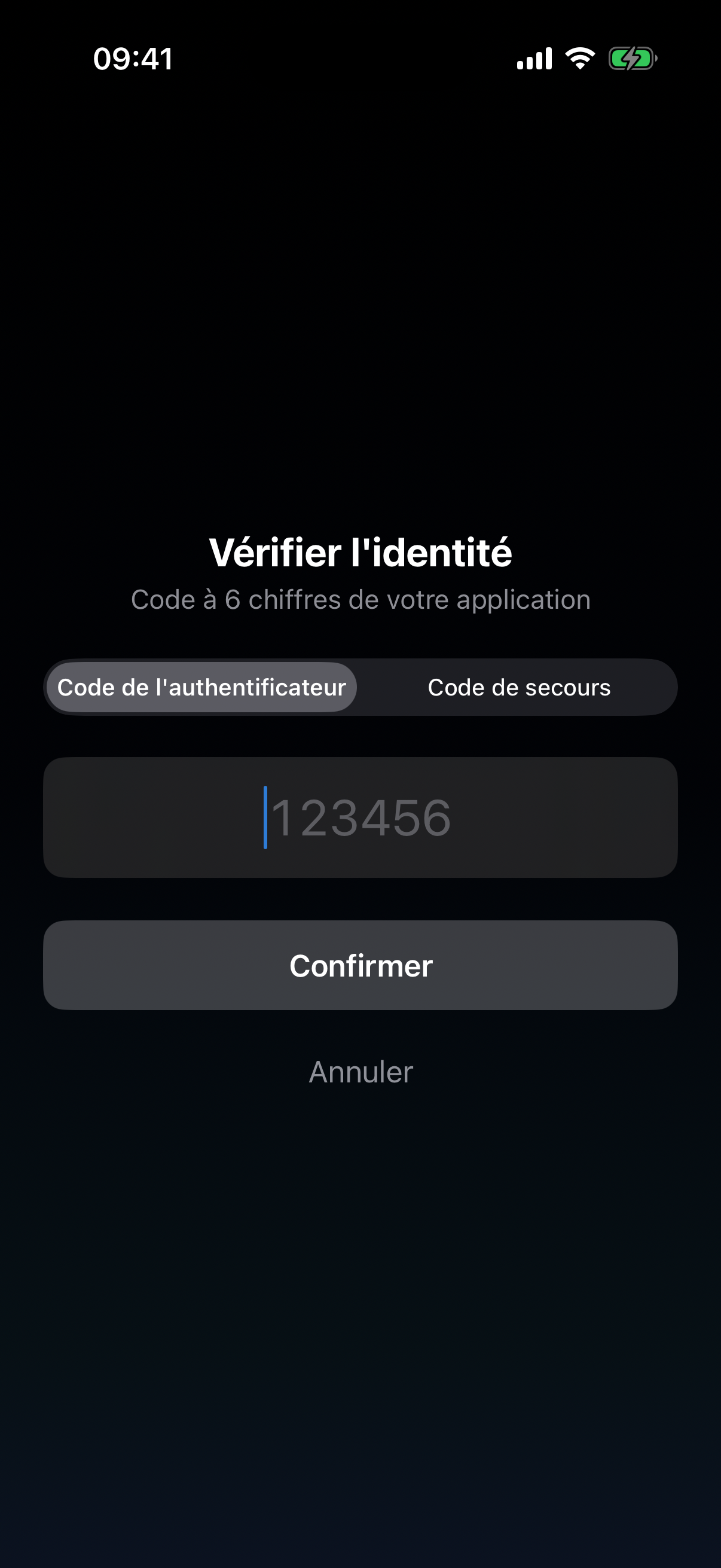 Connexion à double facteur