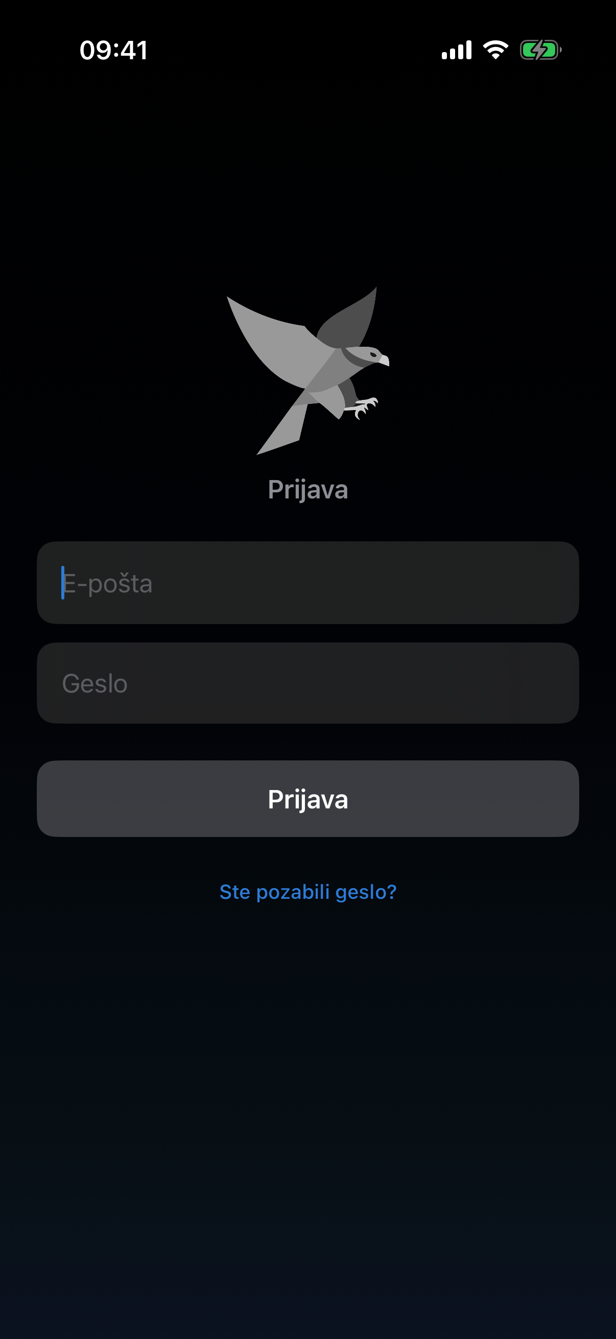 Prijavni zaslon